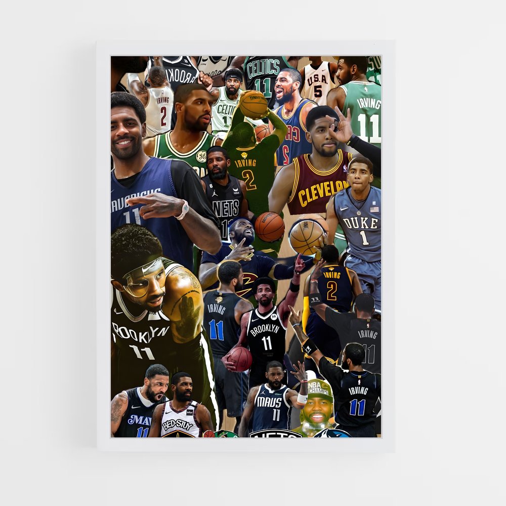 Poster Kyrie en Action – affiche Basketball (vue 3)